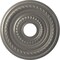 Ekena Millwork Cole Thermoformed PVC Ceiling Medallion Fits Canopies up to 4 1/2-in., Aged Dark Steel CMP16COCST - alternate 1